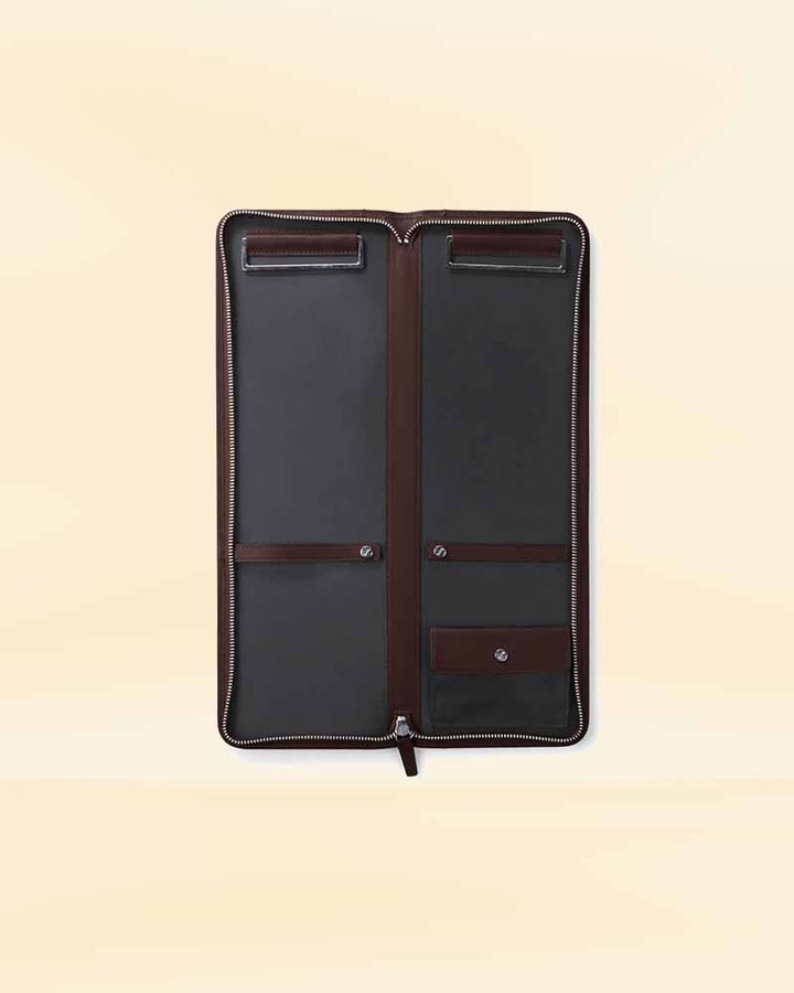 Classy leather tie case for stylish organization USA style