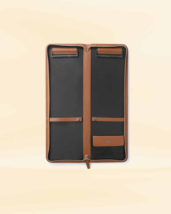 Fashionable leather tie holder USA style
