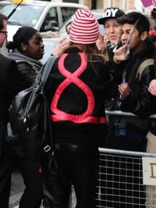 Red heart leather jacket: the perfect accessory for Rihanna's edgy style in United state market