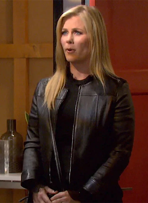 Buy Black Leather Jacket Worn by Alison Sweeney