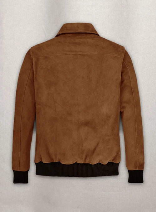 BROWN SUEDE LEATHER JACKET