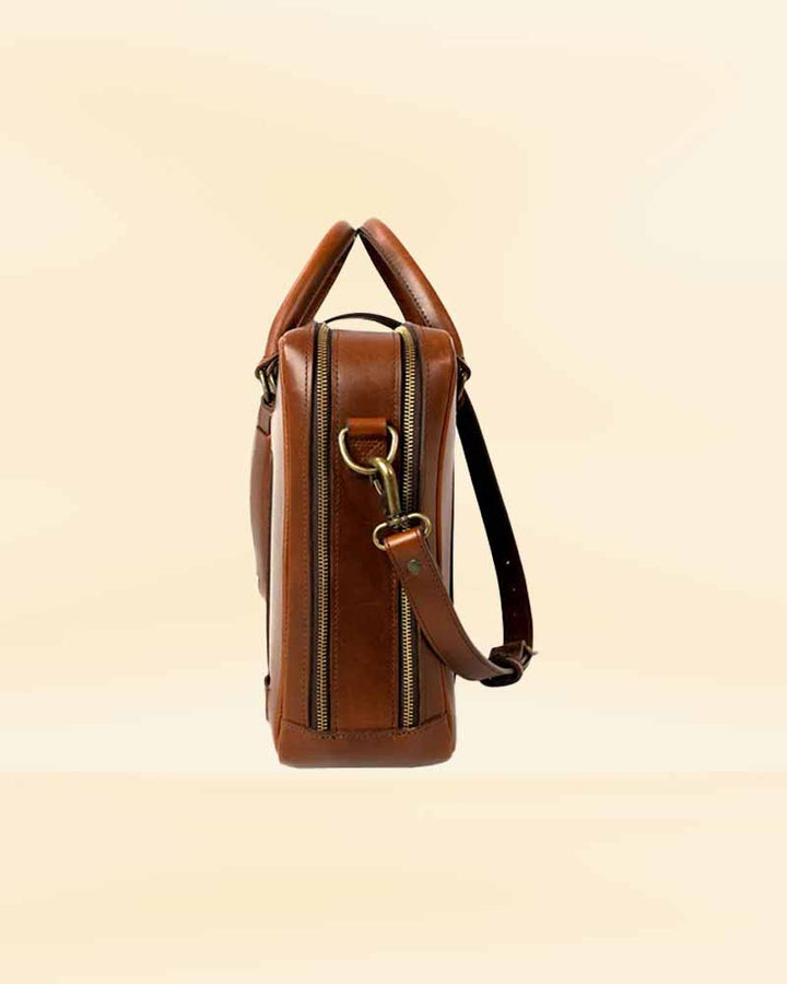 Expertly designed leather briefcase for the American market