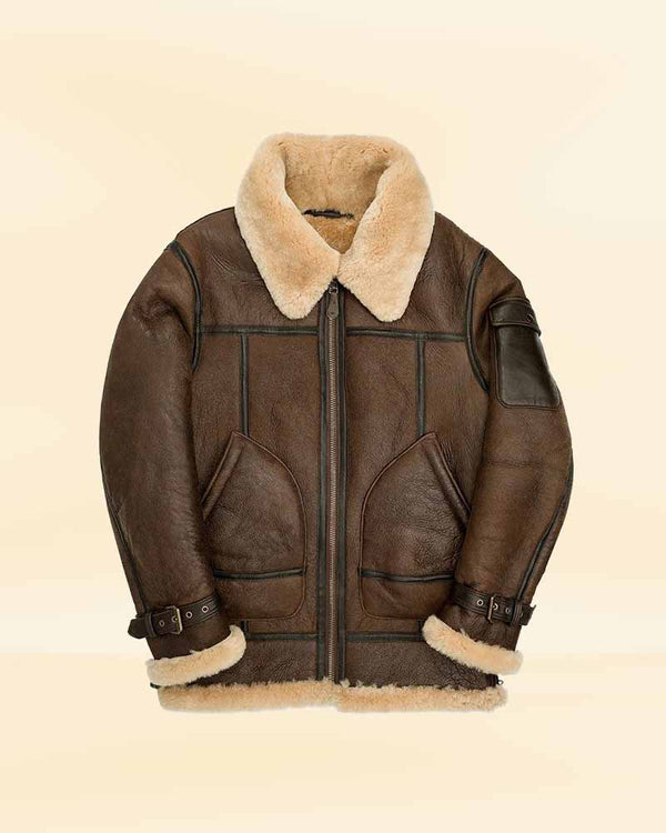 The ultimate in rugged style and performance: Titan Defender Bomber leather Jacket  USA style