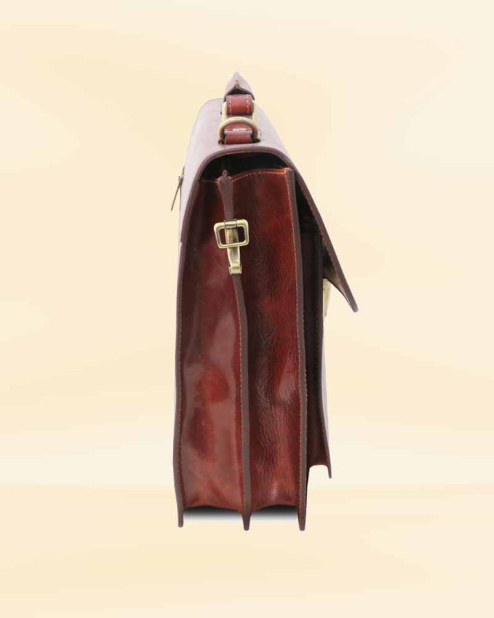 Elegant Ragusa leather briefcase for the stylish professional