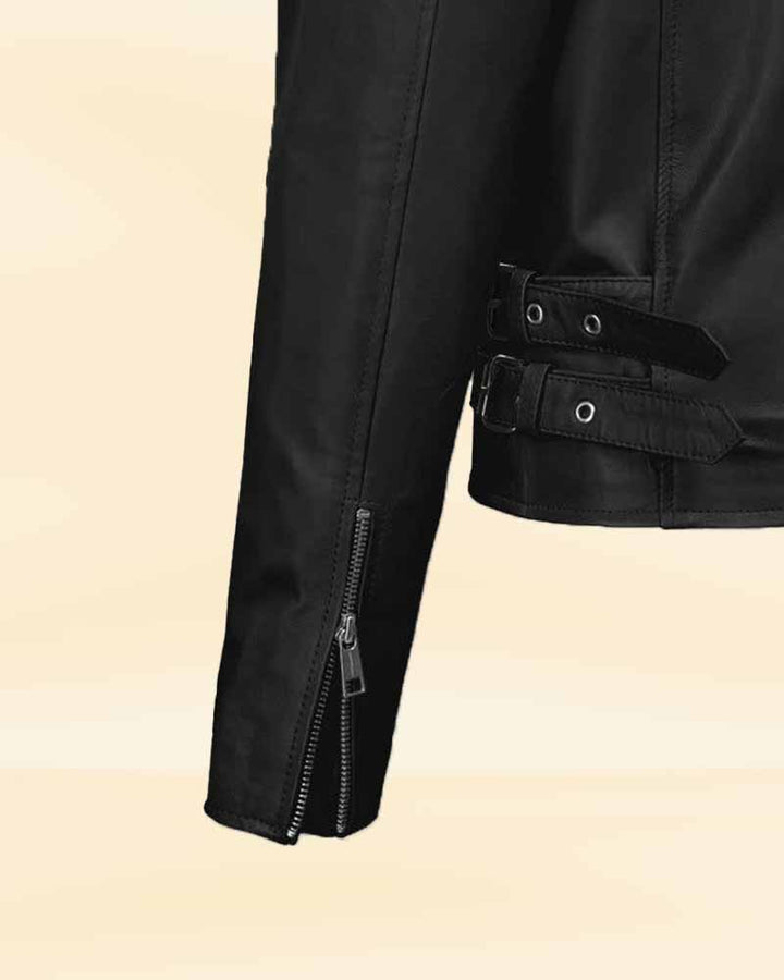 Sleek and Edgy Women's Motorcycle Jacket