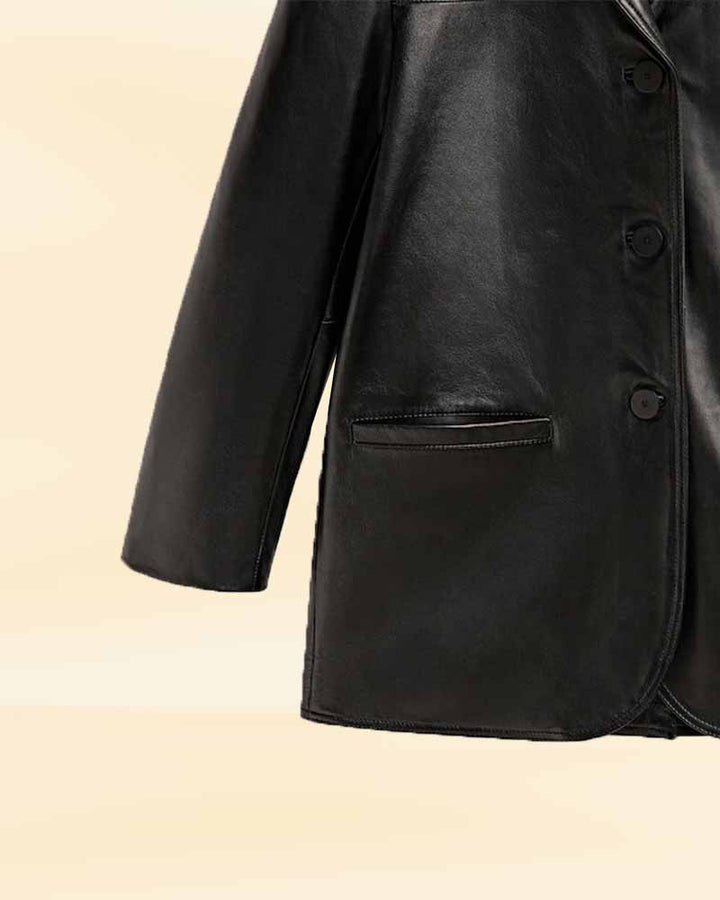 Durable Nappa leather blazer built to last