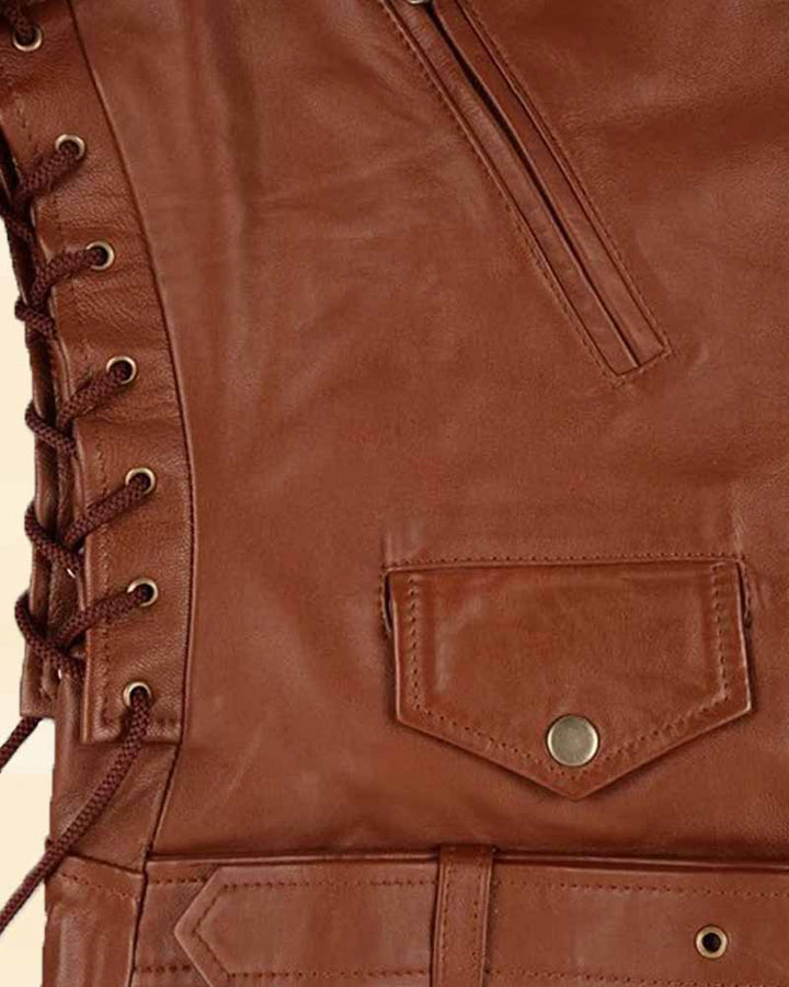 The ultimate wardrobe essential: Emma Watson's stylish leather jacket in US 