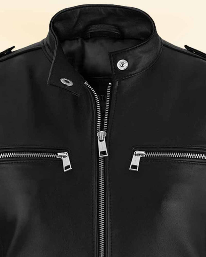 Fashionable Chic Rider leather jacket for women in USA