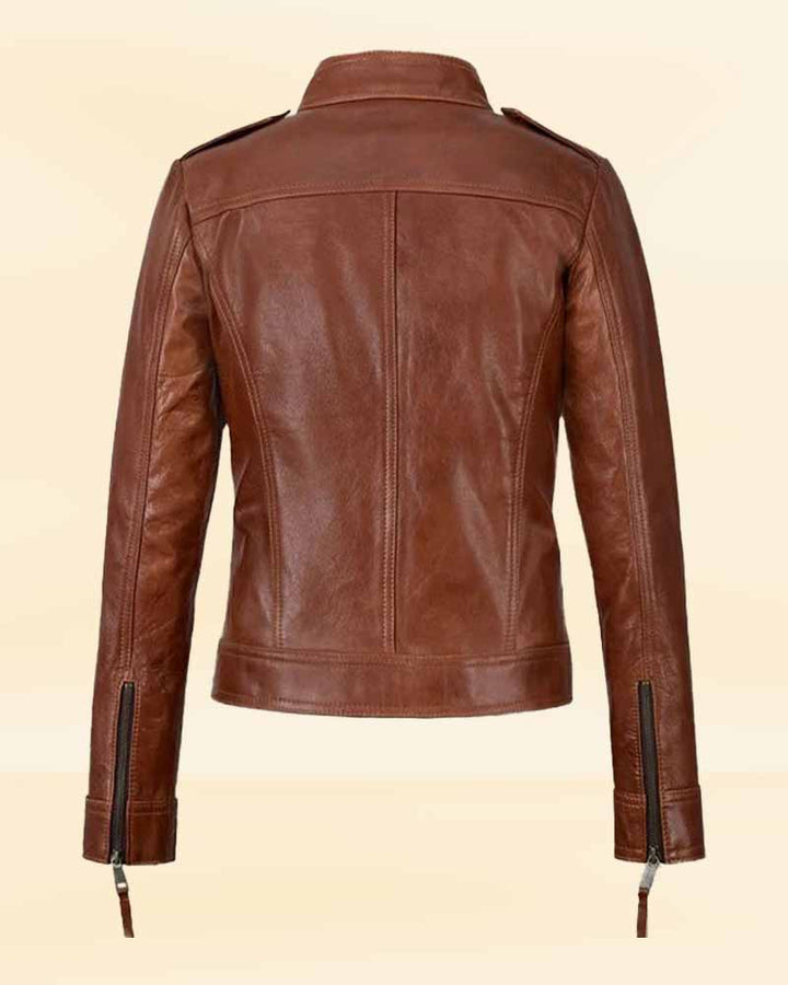 Edgy motorcycle jacket with a modern and unique design
