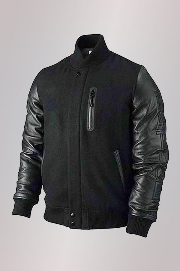 Stay on-trend with this stylish Bomber Leather Jacket, inspired by Michael B. Jordan's iconic style in Creed in United state market