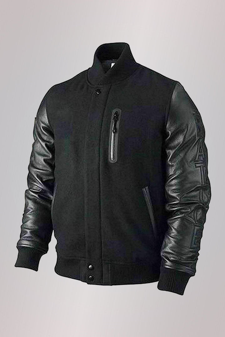 Stay on-trend with this stylish Bomber Leather Jacket, inspired by Michael B. Jordan's iconic style in Creed in United state market