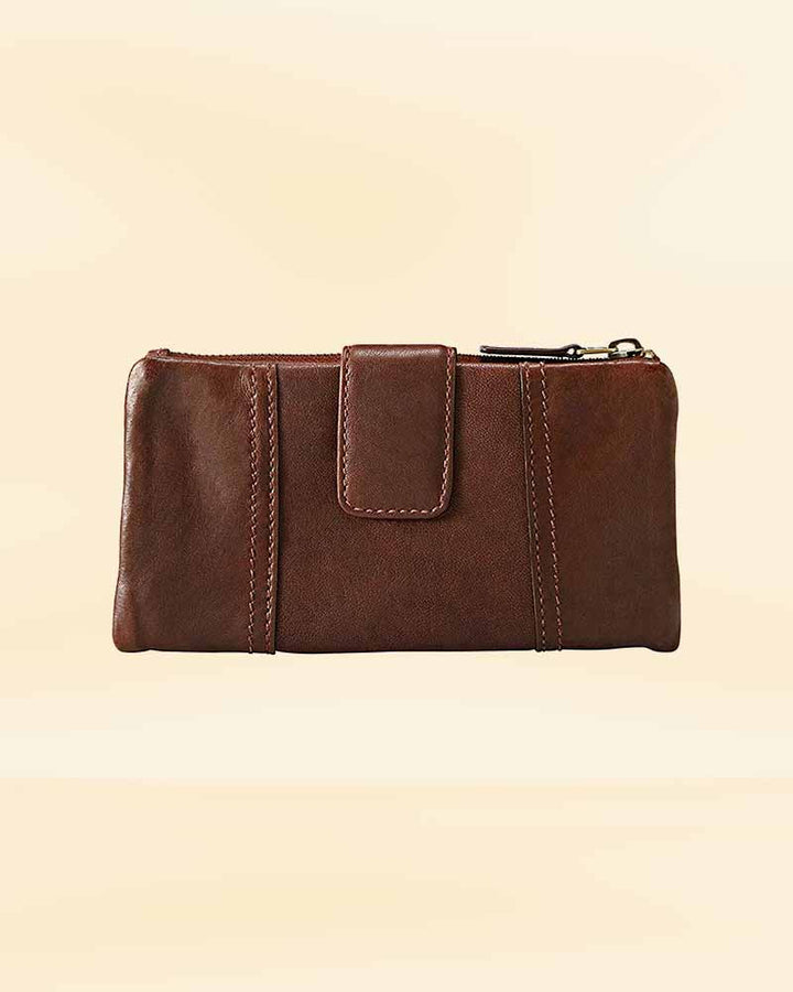 Women's Cora leather wallet clutch for sale in usa