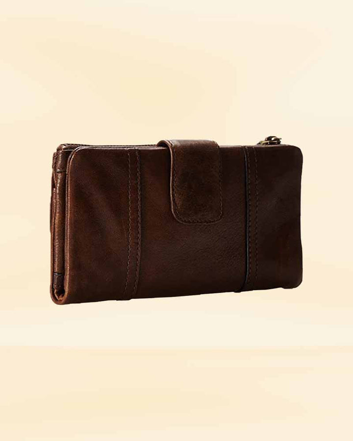 Stylish women's Cora leather wallet clutch purse in usa