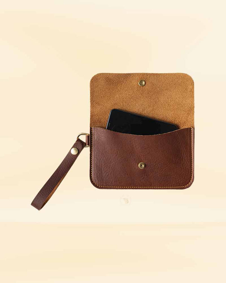 Black wristlet clutch for a night out in USA