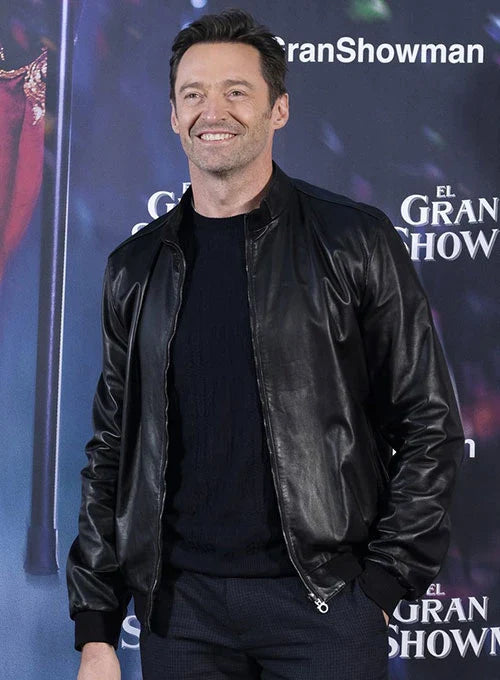 Buy Black Leather Jacket Worn by Hugh Jackman | Hugh Jackman Leather Jacket