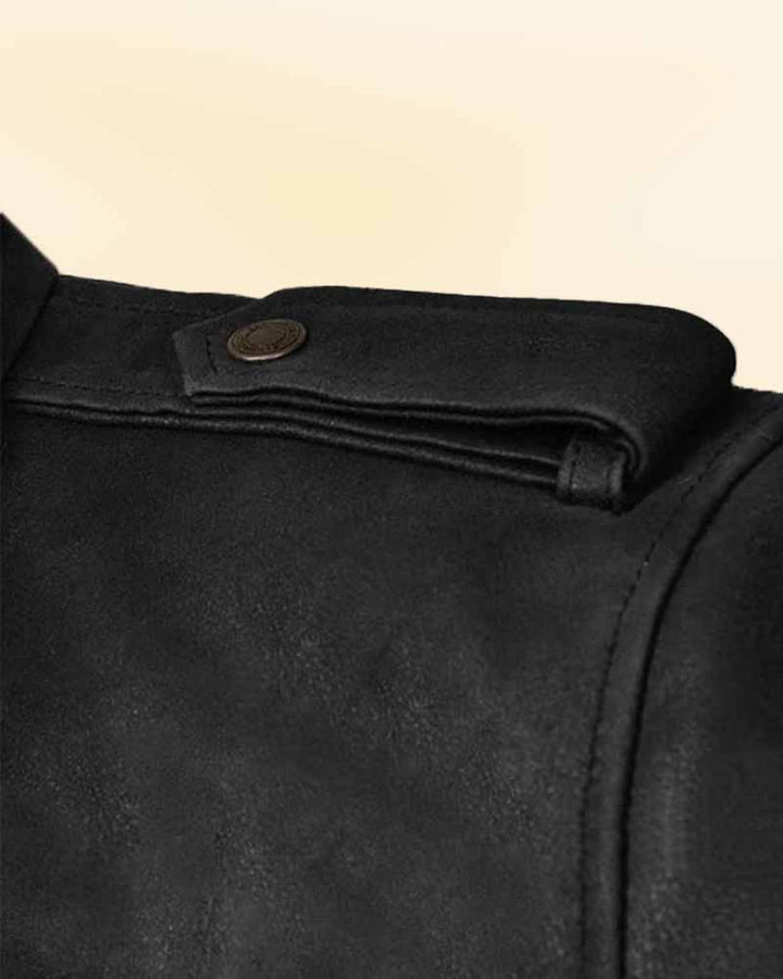 Experience the Quality and Durability of our Black Vintage Jacket in usa