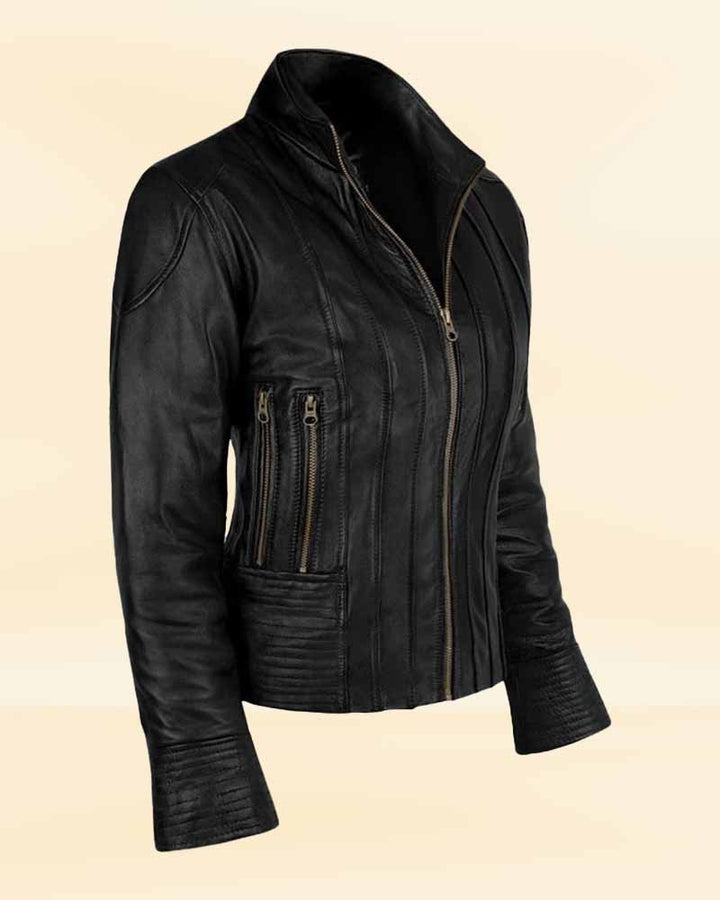 Upgrade your fashion game with the iconic Megan Fox TMNT2 black leather jacket in USA amrket
