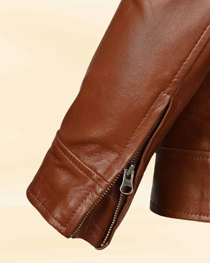 Experience the fearlessness of Jason Todd with the Red Hood leather jacket, made in the USA