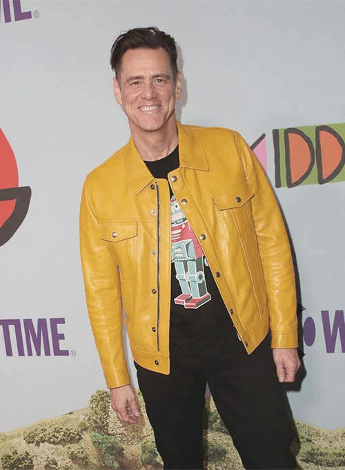 YELLOW LEATHER JACKET