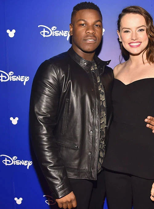 Buy BLACK LEATHER JACKET WORN BY JOHN BOYEGA