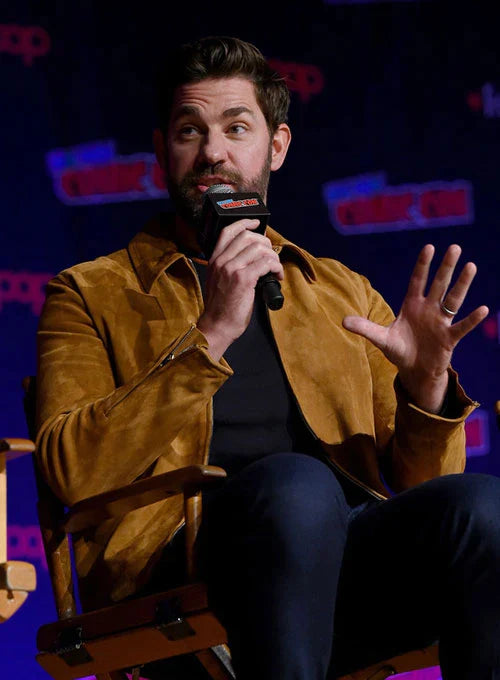 Fashion-forward jacket from John Krasinski's collection in American style