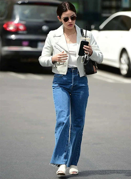 Real cow leather jacket for women