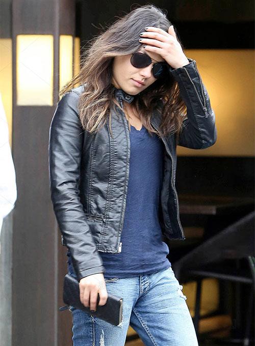 MILA KUNIS LEATHER JACKET