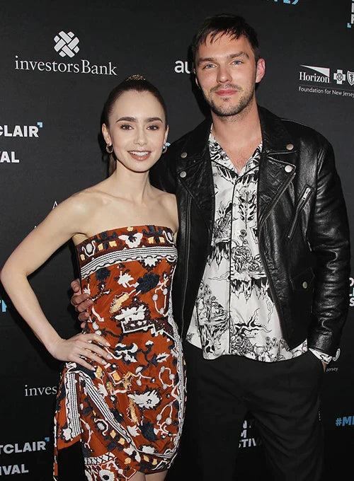 Experience the confidence and style of Nicholas Hoult with this elegant real leather jacket in German market