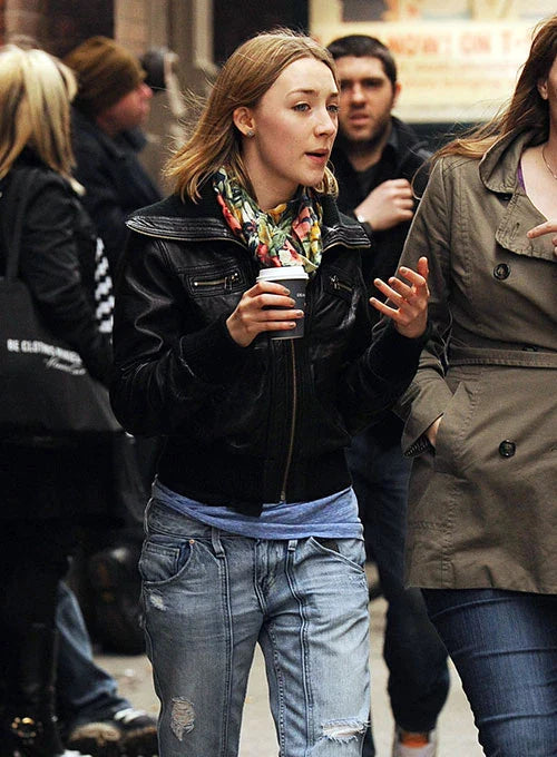 black ronan leather jacket in USA