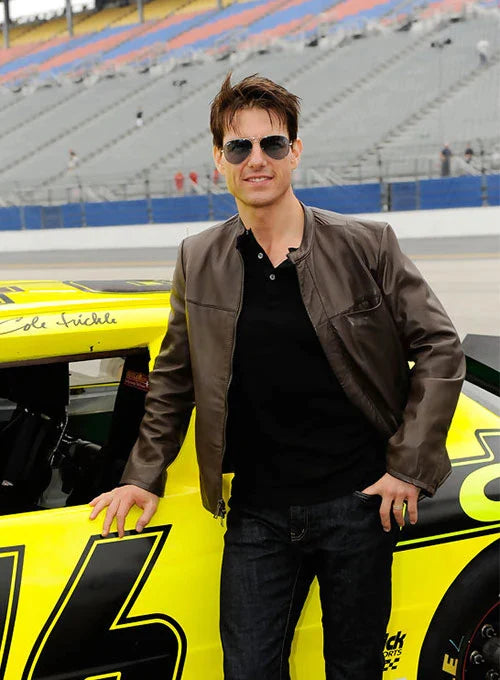 Buy Premium Dark Brown Leather Jacket Worn By Tom Cruise | Tom Cruise Premium Dark Brown Leather Jacket