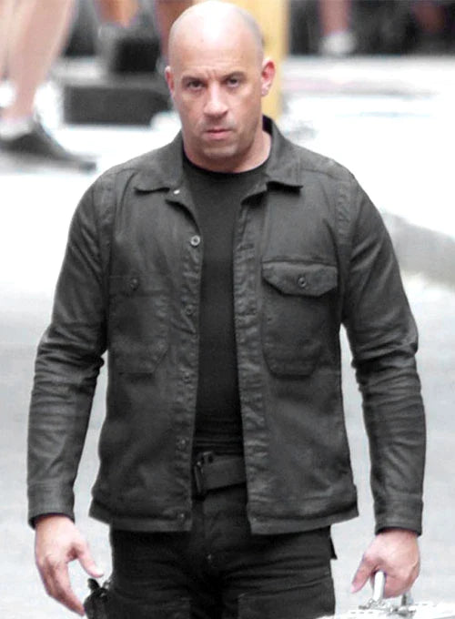 Vin Diesel shows off his sleek Fast and Furious 8 jacket in United state market