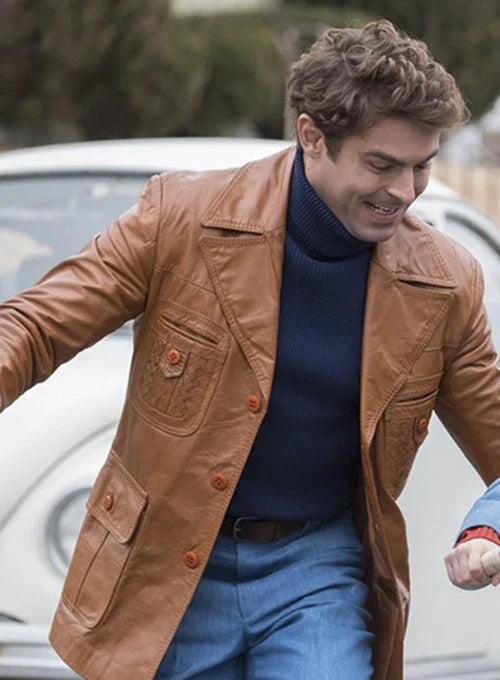 Zac Efron exudes sophistication in leather blazer from Extremely Wicked, Shockingly Evil and Vile in USA market